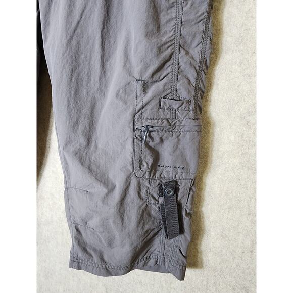 COLUMBIA Gray Women's Cargo Active Hiking Casual Clam Digger Shorts SZ 10 - Picture 3 of 8